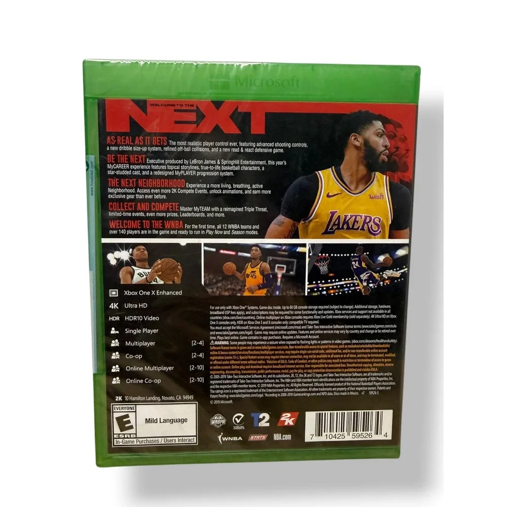 NBA‎ 2K20 Video Game For Xbox One Anthony Davis NEW Sealed